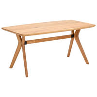 ESSTISCH Eiche massiv rechteckig Eichefarben  - Eichefarben, Design, Holz (160/90/75cm) - Linea Natura