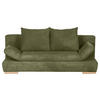 SCHLAFSOFA in Cord Grün  - Naturfarben/Grün, Konventionell, Holz/Textil (200/75/92cm) - Livetastic