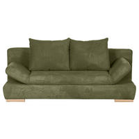 BÄDDSOFFA i manchester grön  - grön/naturfärgad, Klassisk, trä/textil (200/75/92cm) - Livetastic