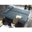 SCHLAFSOFA Macy in Blau, Grau  - Wengefarben/Blau, Design, Holz/Textil (203/94/100cm) - Novel