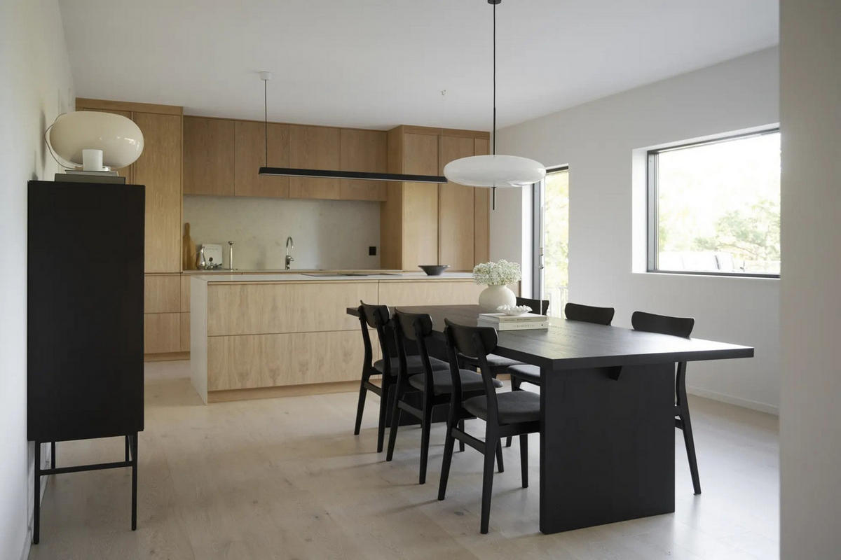 MATBORD i trä 240/95/75 cm   - svart, Design, trä (240/95/75cm) - Rowico