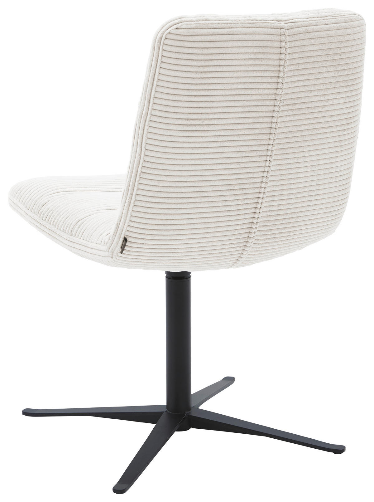 STUHL - Creme/Schwarz, Design, Textil/Metall (52/88/66cm) - Dieter Knoll