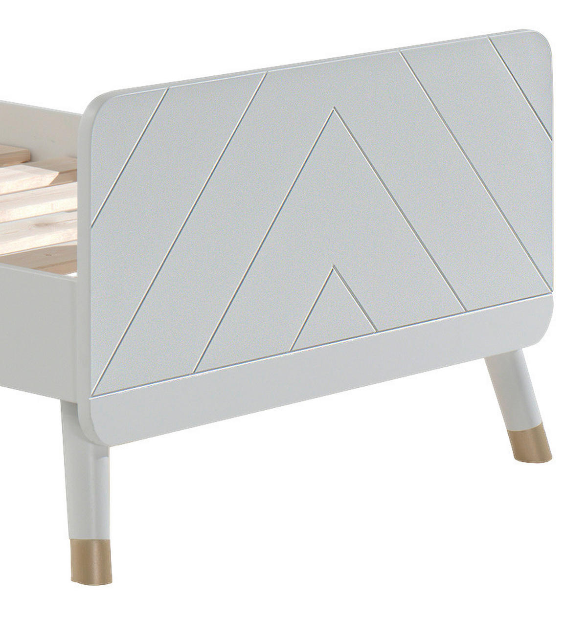 BETT 90/200 cm  in Weiß  - Weiß, KONVENTIONELL, Holzwerkstoff (90/200cm) - MID.YOU