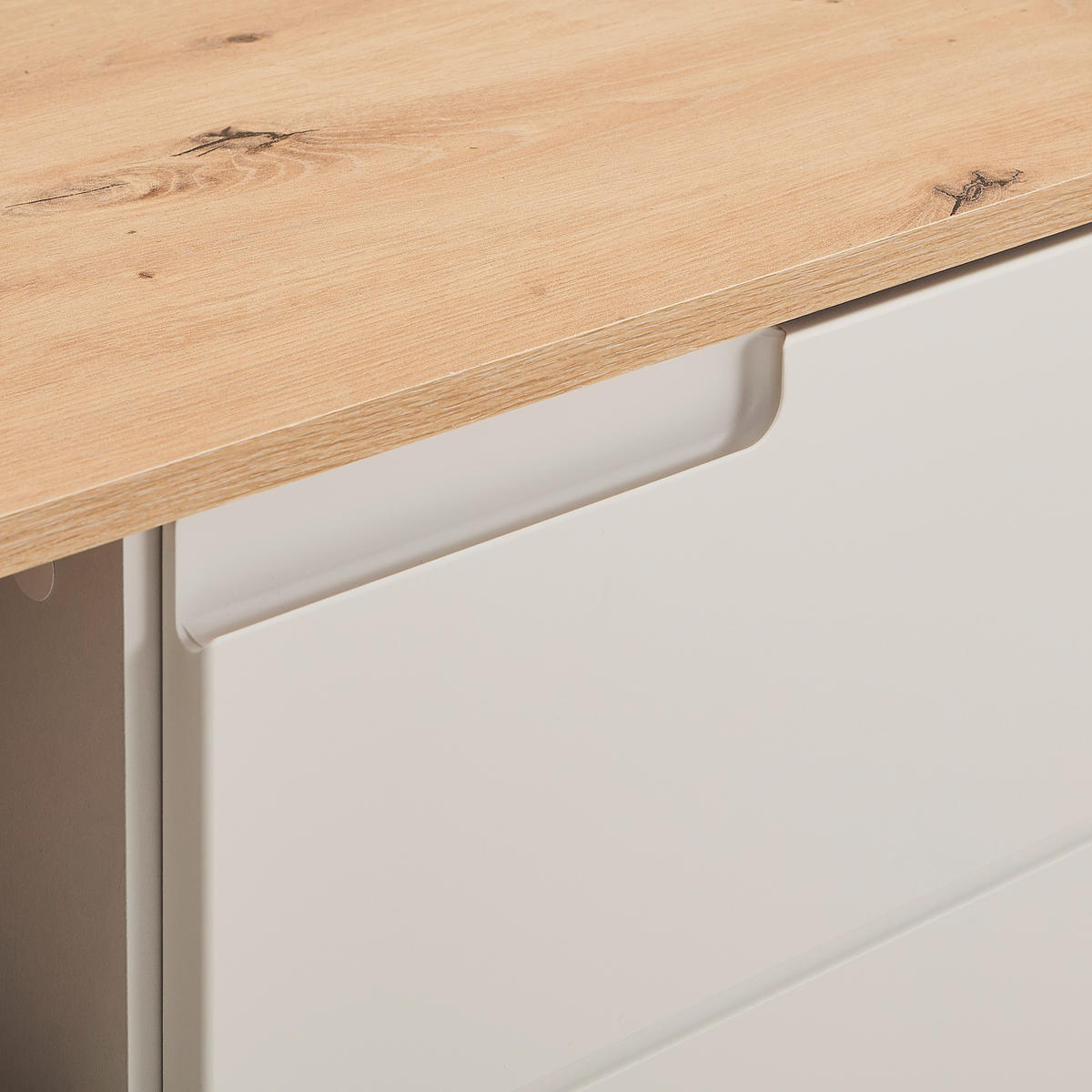 NÍZKÁ KOMODA, kašmírová, dub artisan, 165/42/40 cm - kašmírová/dub artisan, Design, kompozitní dřevo/plast (165/42/40cm) - MID.YOU