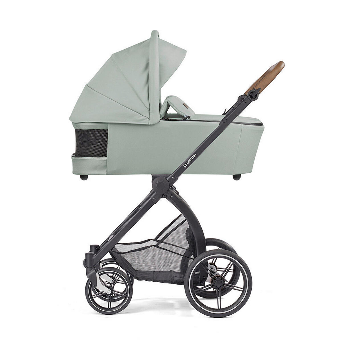 KINDERWAGENSET FX4 Swing Set  - Schwarz/Mintgrün, Basics, Textil (100/55/130cm) - Gesslein