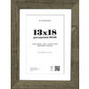 BILDERRAHMEN in Wengefarben  - Wengefarben, Basics, Holzwerkstoff (16,2/21,2/2,7cm)