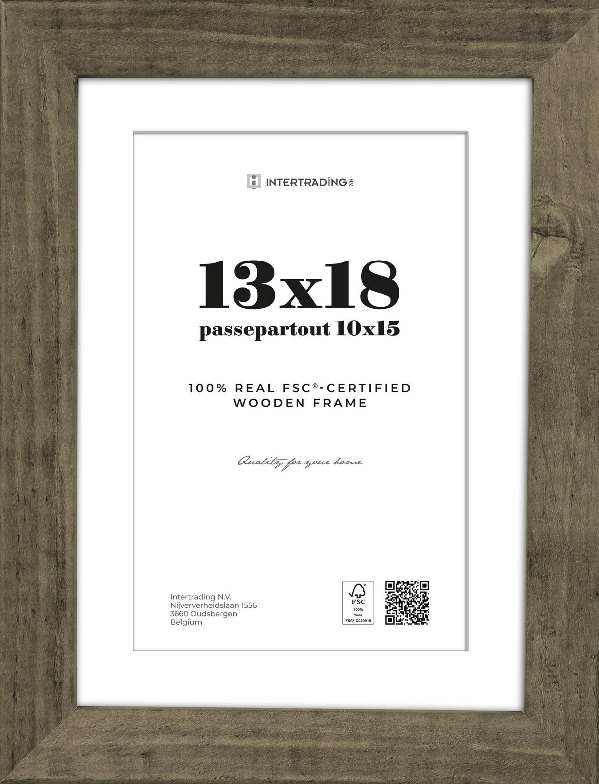 BILDERRAHMEN in Wengefarben  - Wengefarben, Basics, Holzwerkstoff (16,2/21,2/2,7cm)