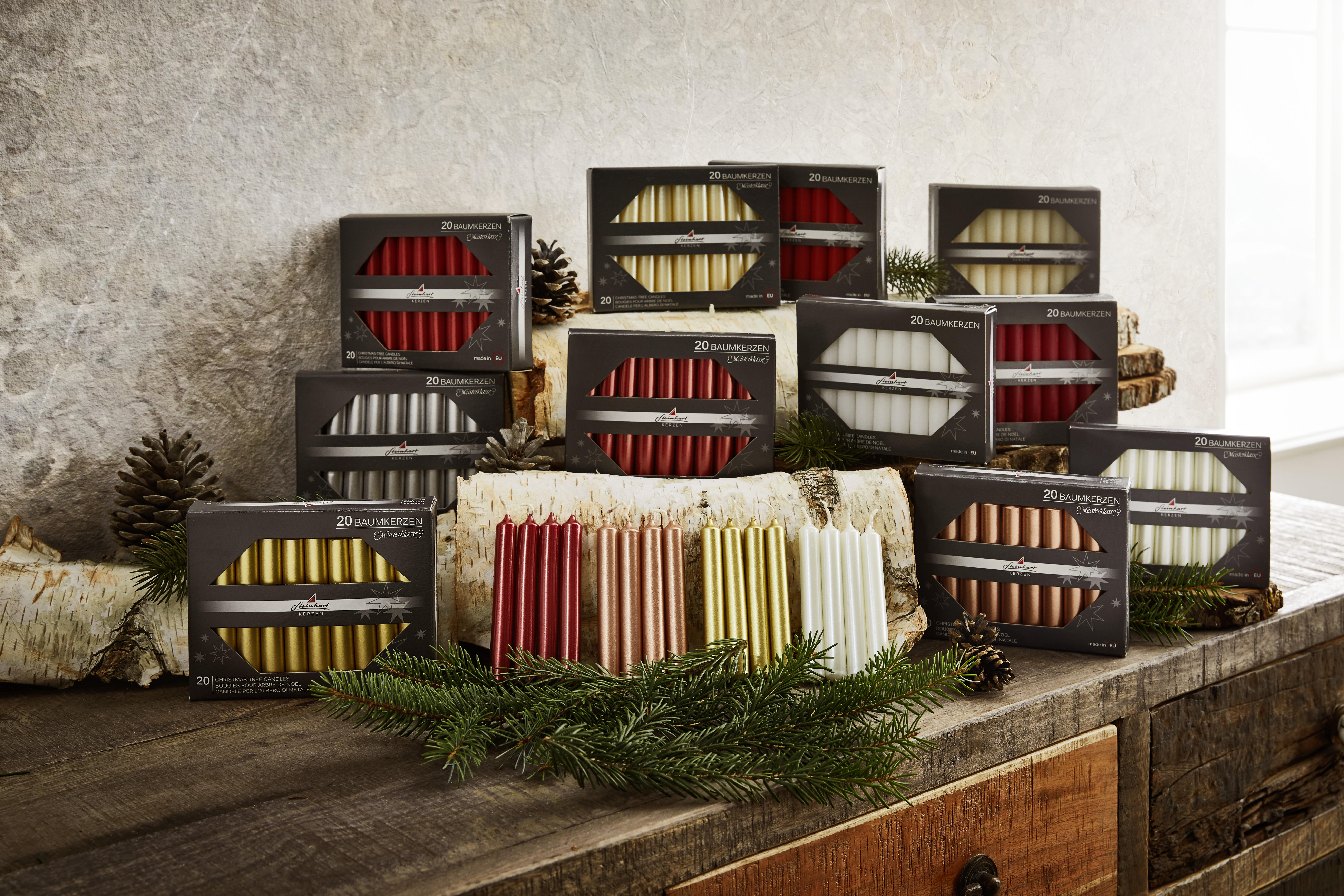 CHRISTBAUMKERZE  - Weiß, KONVENTIONELL (1cm)