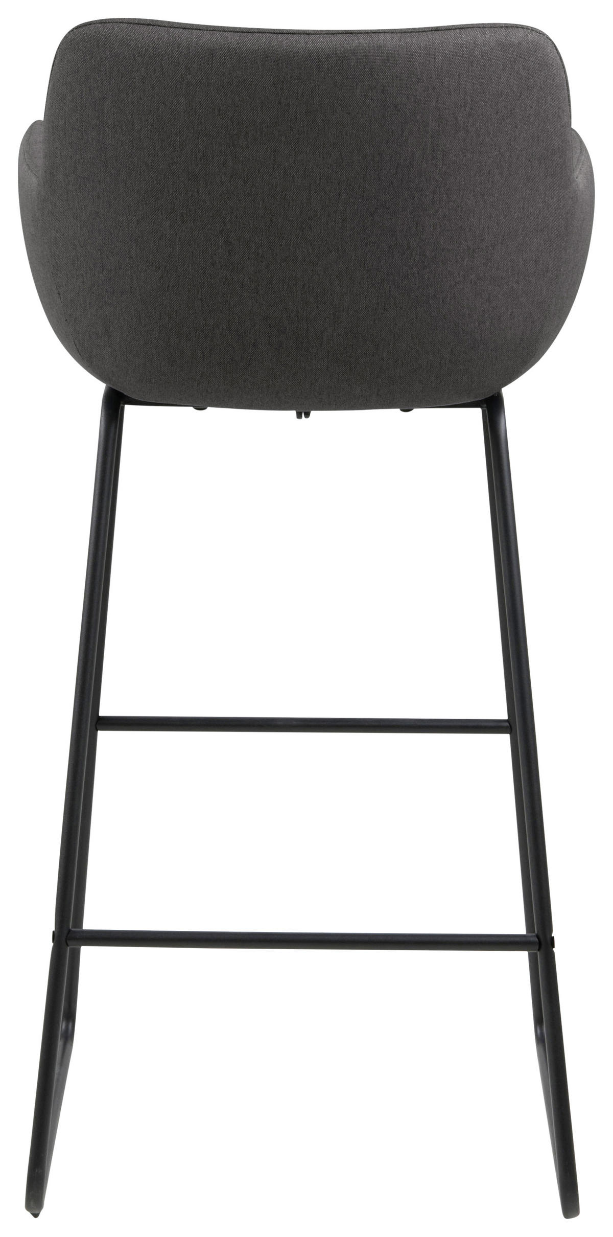 BARHOCKER Flachgewebe Dunkelgrau  - Dunkelgrau/Schwarz, Design, Textil/Metall (52/100/53cm) - Carryhome