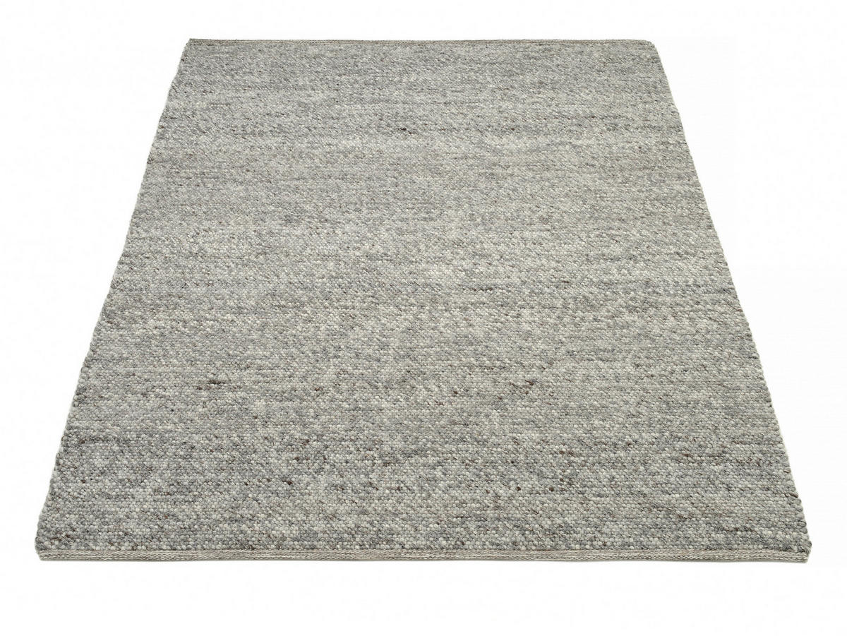 HANDWEBTEPPICH 300/400 cm Helsinki Graubraun  - Graubraun, Basics, Textil (300/400cm) - Linea Natura