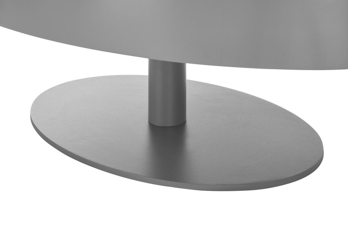 COUCHTISCH Anthrazit, Weiß  - Anthrazit/Weiß, Design, Keramik/Metall (110/42/70cm) - Livetastic