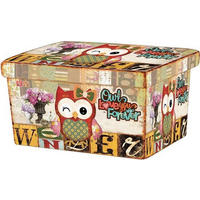 KUTIJA DEKORATIVNA   40/40/76 cm   - višebojno, Basics, tekstil (40/40/76cm)