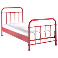 KINDER-/JUNIORBETT 90/200 cm  in Rot  - Rot, ROMANTIK / LANDHAUS, Metall (90/200cm) - MID.YOU