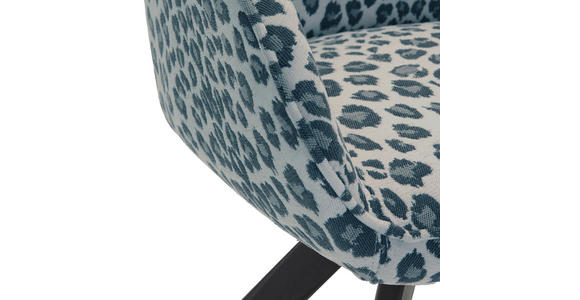 ARMLEHNSTUHL  Sitzfläche 360° drehbar Flachgewebe, Mikrofaser  - Schwarz/Grau, Design, Textil/Metall (60/83/65cm) - Landscape