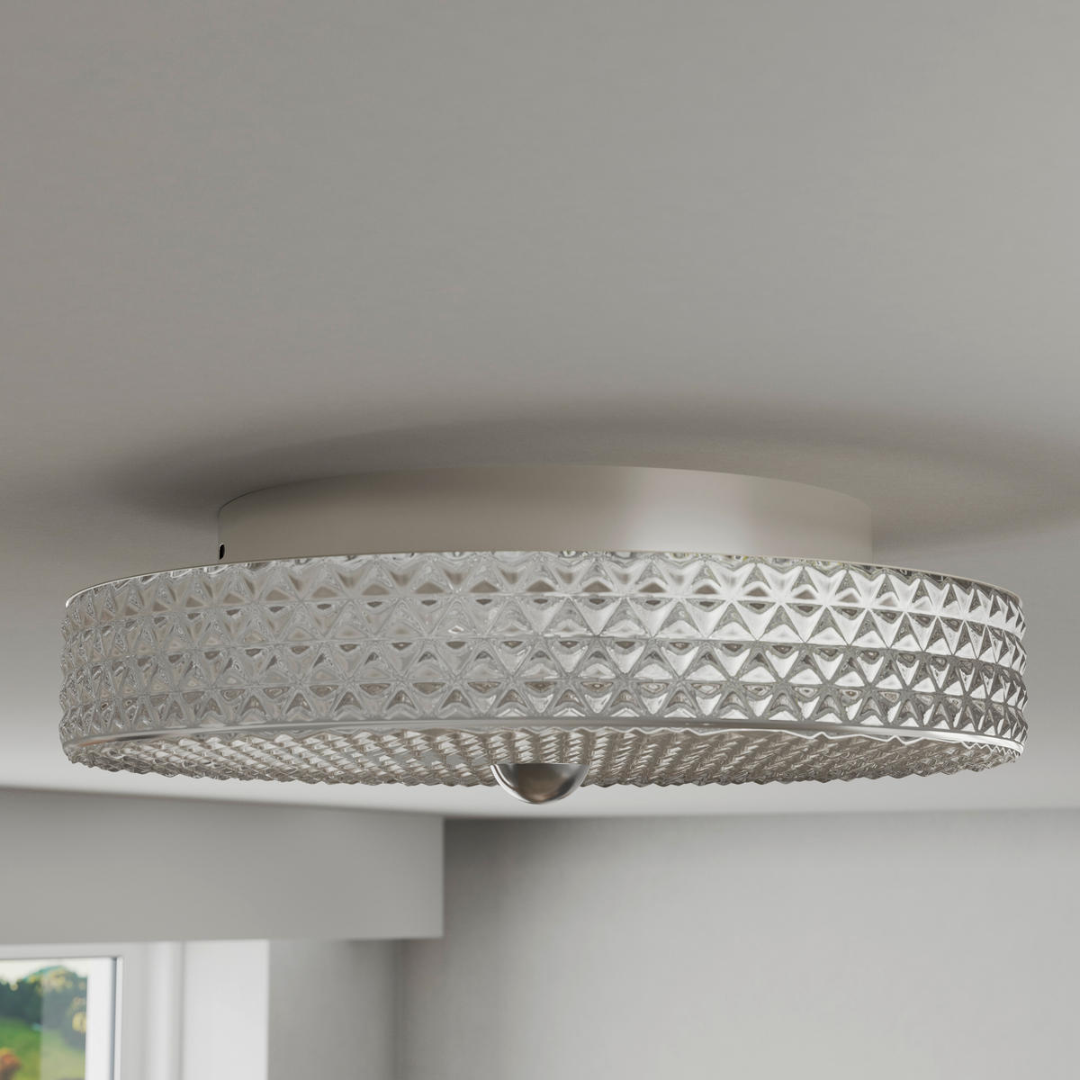 LED-TAKLAMPA 21 W 40/9,5 cm  - klar, Klassisk, metall/glas (40/9,5cm) - Glandor