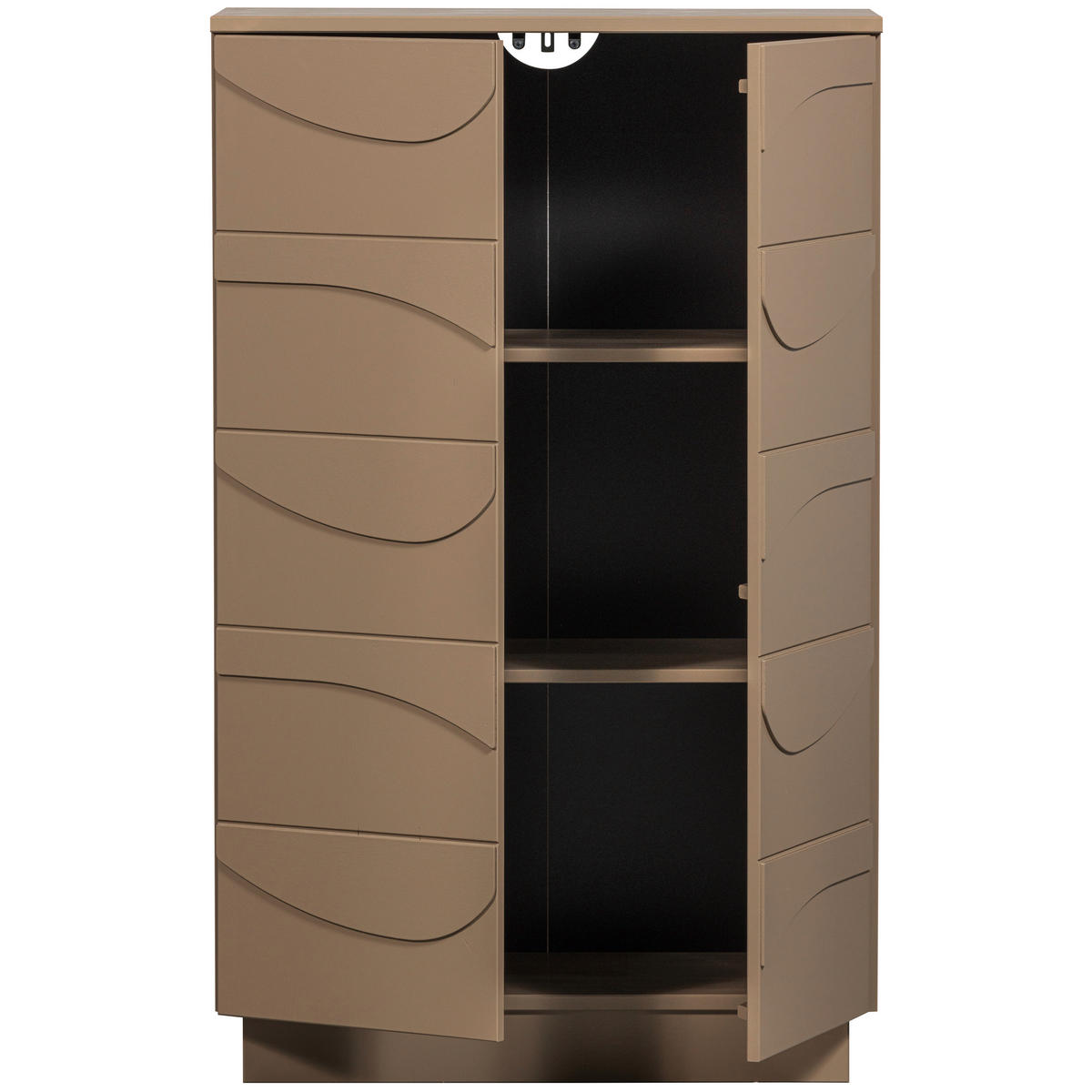 HIGHBOARD Teo  in 72/116/35 cm  - Schlammfarben, Design, Holz (72/116/35cm) - Livetastic