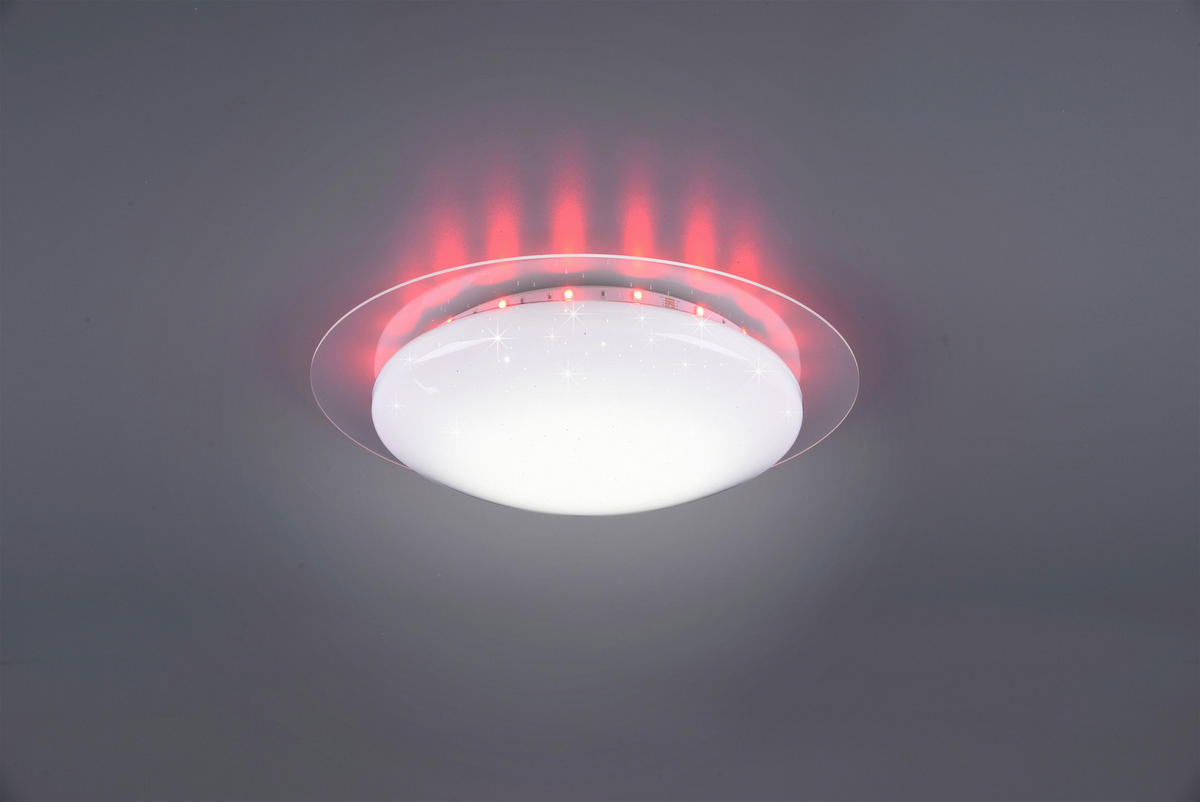 LED-DECKENLEUCHTE 35/8,7 cm   - Klar/Weiß, Basics, Kunststoff (35/8,7cm)