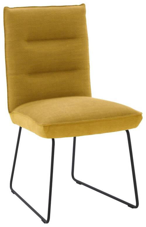 STUHL - Gelb/Schwarz, Design, Textil/Metall (49/93/59cm) - Dieter Knoll