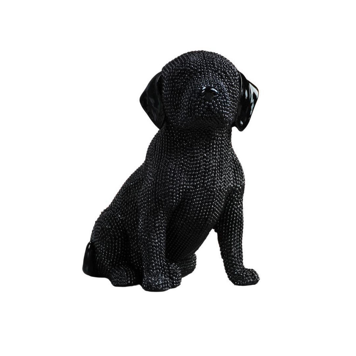SCULPTURĂ - negru/negru lucios intens, Basics, plastic (16/9/14cm)