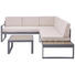 LOUNGEGARNITUR 10-teilig 219/192 cm - Anthrazit/Beige, Design, Textil/Metall (219/192cm) - Ambia Garden LOUNGEGARNITUR 10-teilig 219/192 cm - Anthrazit/Beige, Design, Textil/Metall (219/192cm) - Ambia Garden