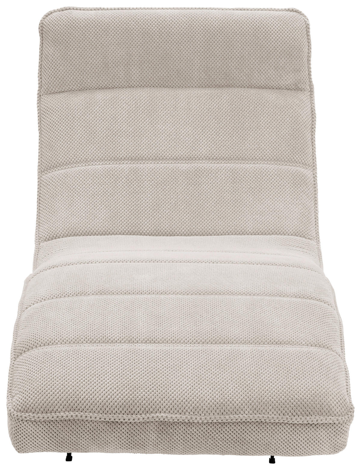 RELAXLIEGE in Webstoff Creme  - Creme/Schwarz, Design, Textil/Metall (75/158-178/58-86cm) - Welnova