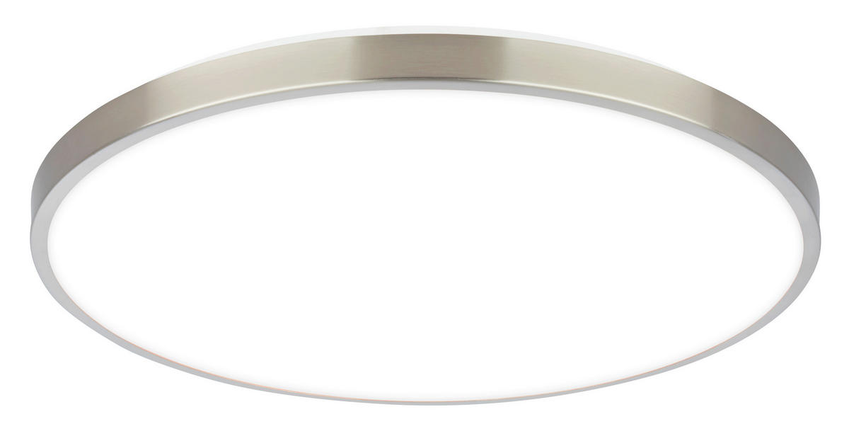 LED-DECKENLEUCHTE Kaida 38/6.5 cm   - Nickelfarben, Basics, Kunststoff/Metall (38/6.5cm)