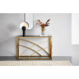 KONSOLENTISCH Schwarz, Goldfarben - Goldfarben/Schwarz, Trend, Glas/Metall (120/40/78cm) - Xora