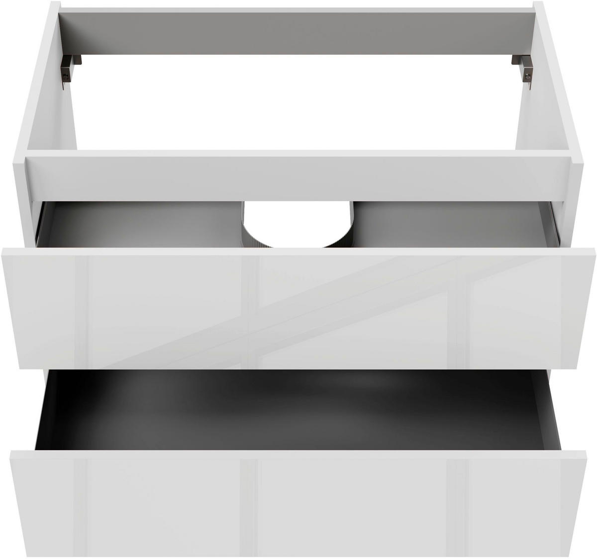 WASCHTISCHKOMBI 100,5 cm  - Schwarz/Weiß, MODERN, Keramik/Holzwerkstoff (100,5cm) - Voleo