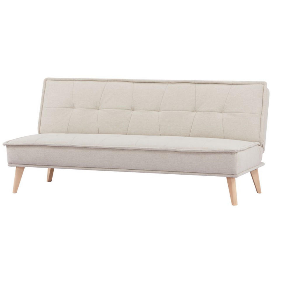 Thumbnail - Mid.you Schlafsofa, Beige, Textil, Kiefer, vollmassiv, 3-Sitzer, 181x82x85 cm, Reach, Bsci, Liegefunktion, Rücken echt, ...
