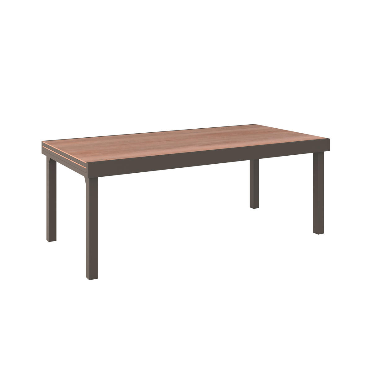 KERTI ASZTAL   - barna, Modern, műanyag/fém (200/320/75/100cm) - Ambia Garden