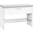GARDEROBENBANK Eichefarben, Weiß - Eichefarben/Alufarben, Design, Holzwerkstoff/Metall (76/53/35cm) - Carryhome