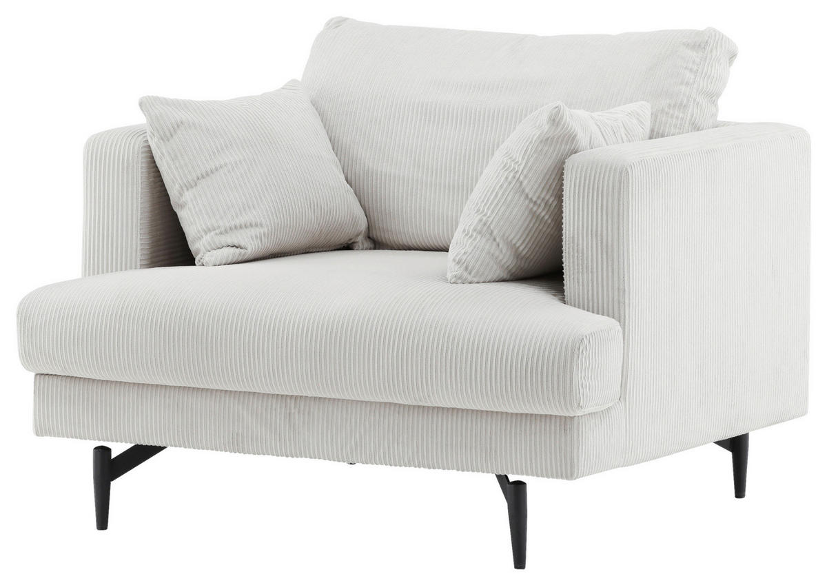 SESSEL in Beige  - Beige, Design, Textil/Metall (104/82/92cm) - Livetastic