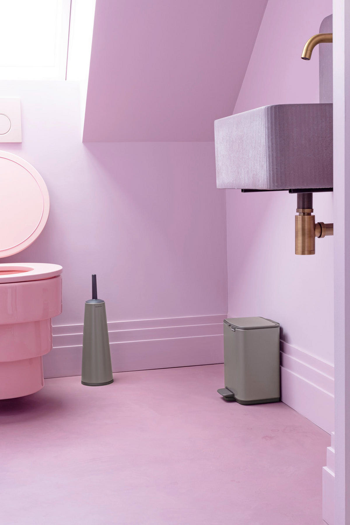 KANTA SA PAPUČICOM  4 l   - antracit/platinasta, Konvencionalno, metal/plastika (20/26,8/20,5cm) - Brabantia