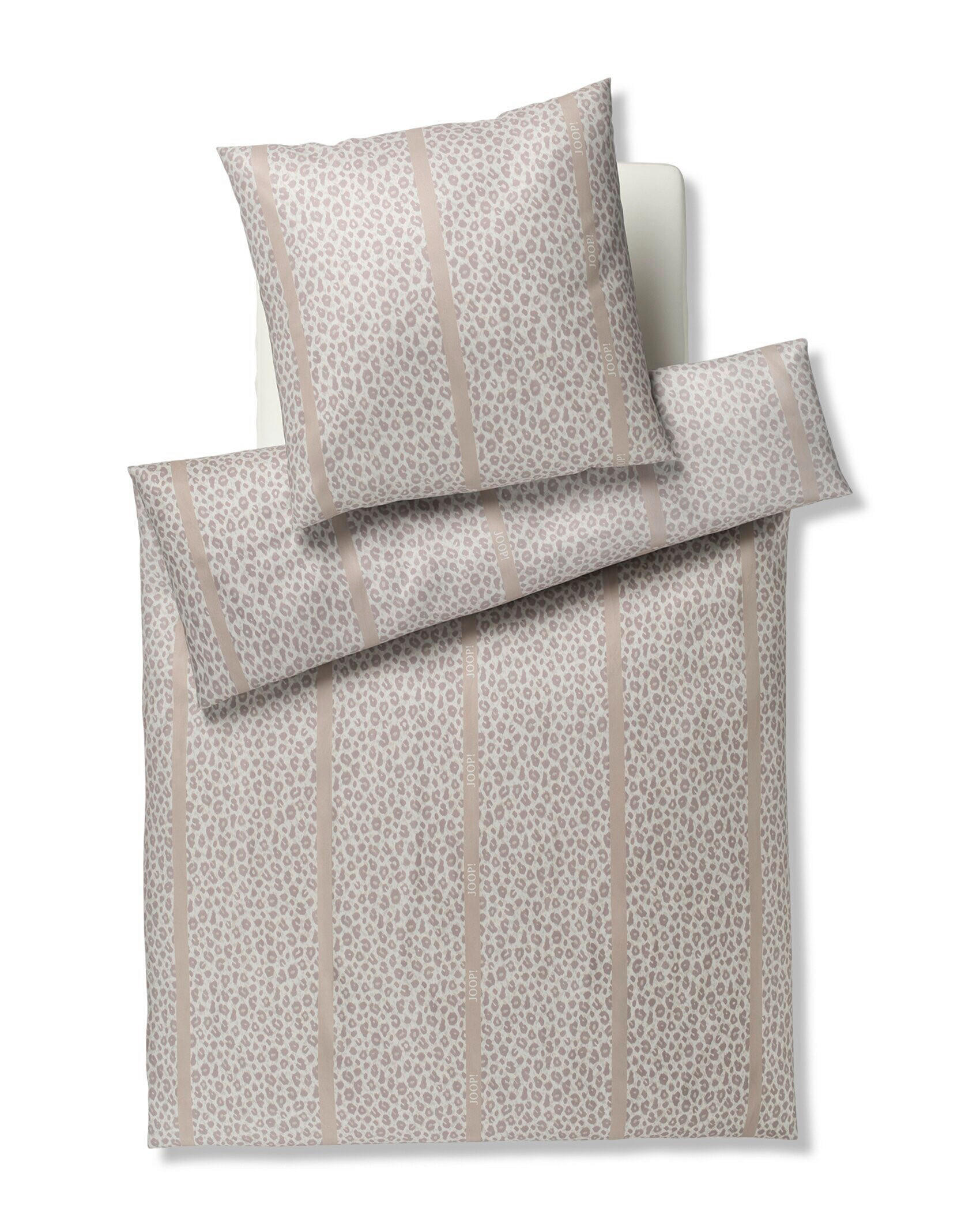 BETTWÄSCHE Leo Stripe Makosatin 155/220 cm  - Creme, Design, Textil (155/220cm) - Joop!