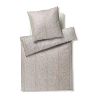BETTWÄSCHE 2-teilig Leo Stripe Makosatin 155/220 cm  - Creme, Design, Textil (155/220cm) - Joop!