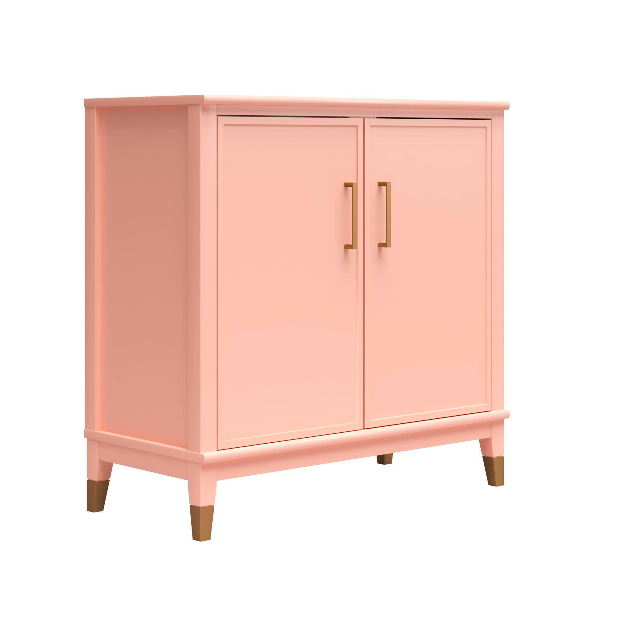 HIGHBOARD Westerleigh  in 86/85/41 cm  - Hellrosa/Goldfarben, Design, Holzwerkstoff/Metall (86/85/41cm) - MID.YOU