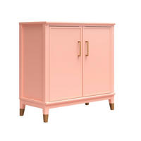 HIGHBOARD Westerleigh  in 86/85/41 cm  - Hellrosa/Goldfarben, Design, Holzwerkstoff/Metall (86/85/41cm) - MID.YOU