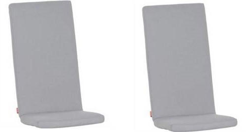 SESSELAUFLAGENSET Uni  - Hellgrau, Basics, Textil (123/6/48cm) - Siena Garden