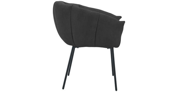ARMLEHNSTUHL  Stoffauswahl Struktur  Schwarz  - Schwarz, Design, Textil/Metall (66/78/72cm) - Carryhome