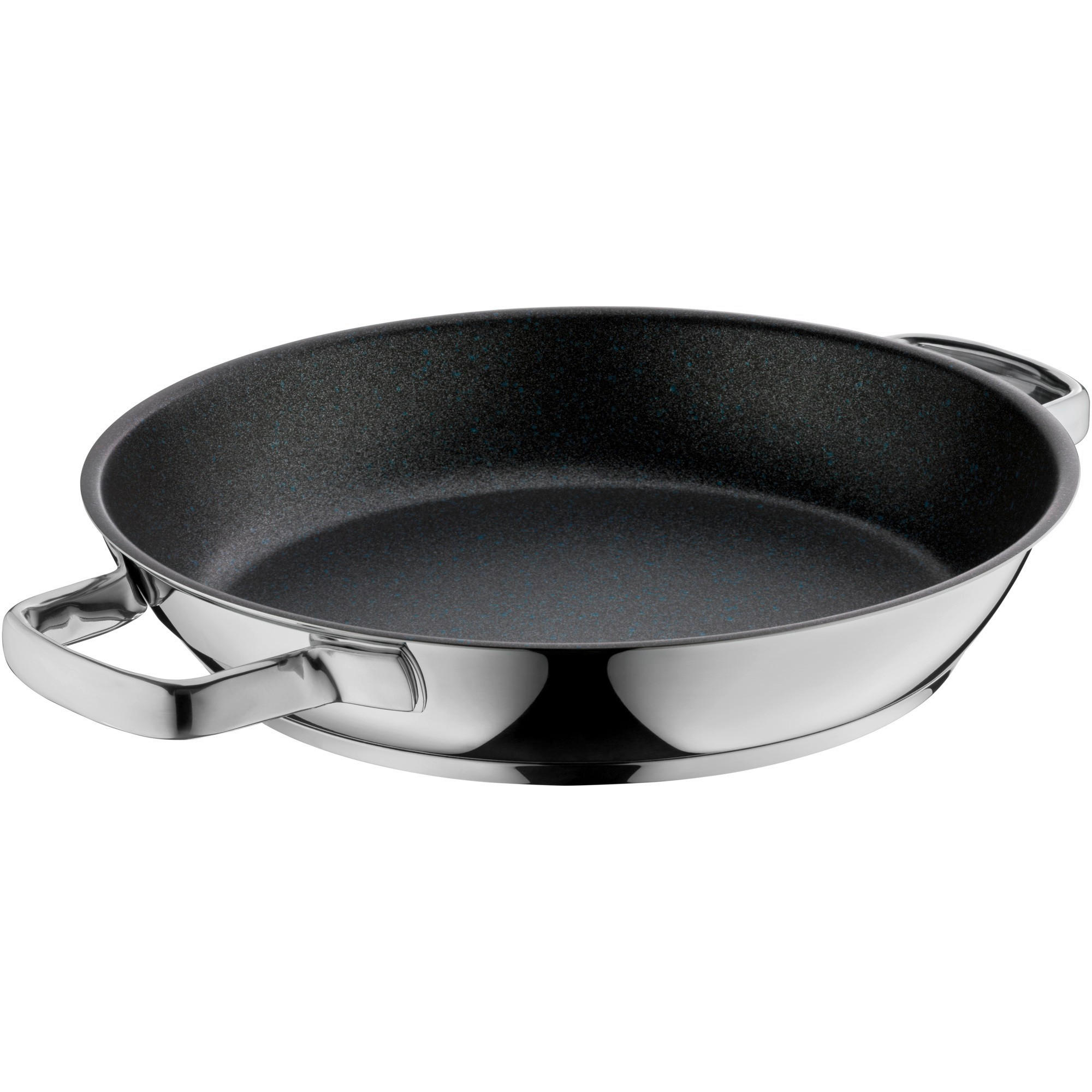 SERVIERPFANNE Permadur Advance 28 cm  - Silberfarben/Schwarz, Design, Metall (28cm) - WMF