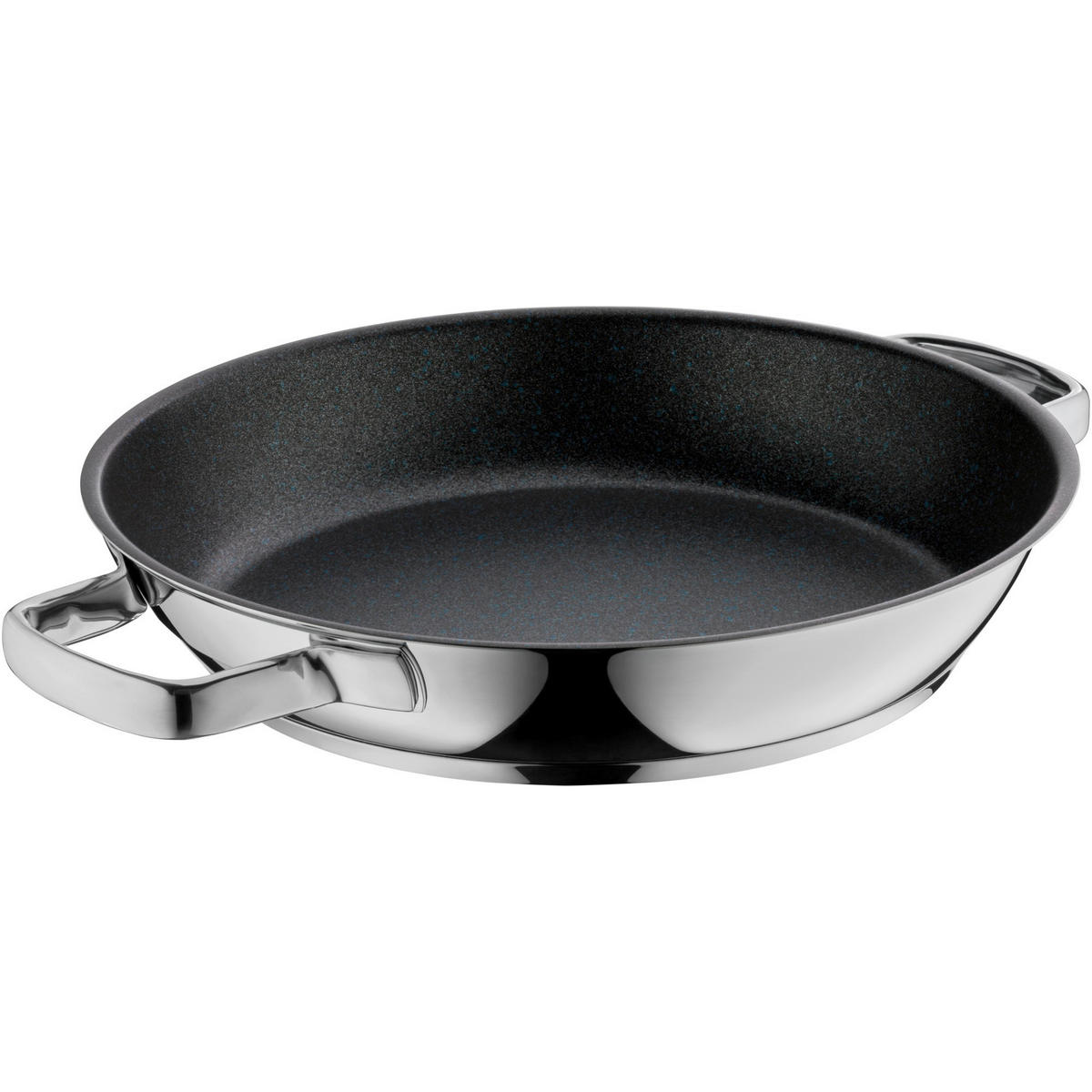 SERVIERPFANNE Permadur Advance 28 cm  - Silberfarben/Schwarz, Design, Metall (28cm) - WMF