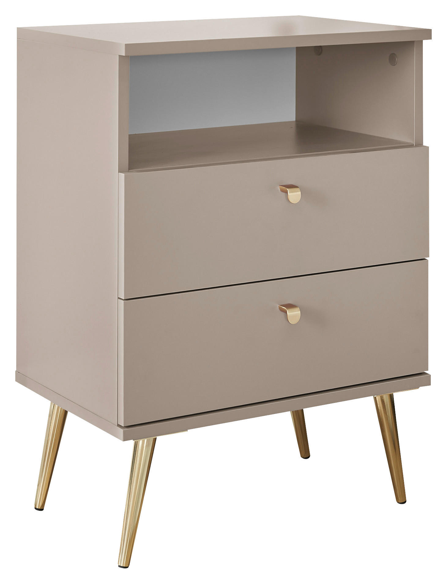 Carryhome Nachtschrank Beige 50x70x34 cm