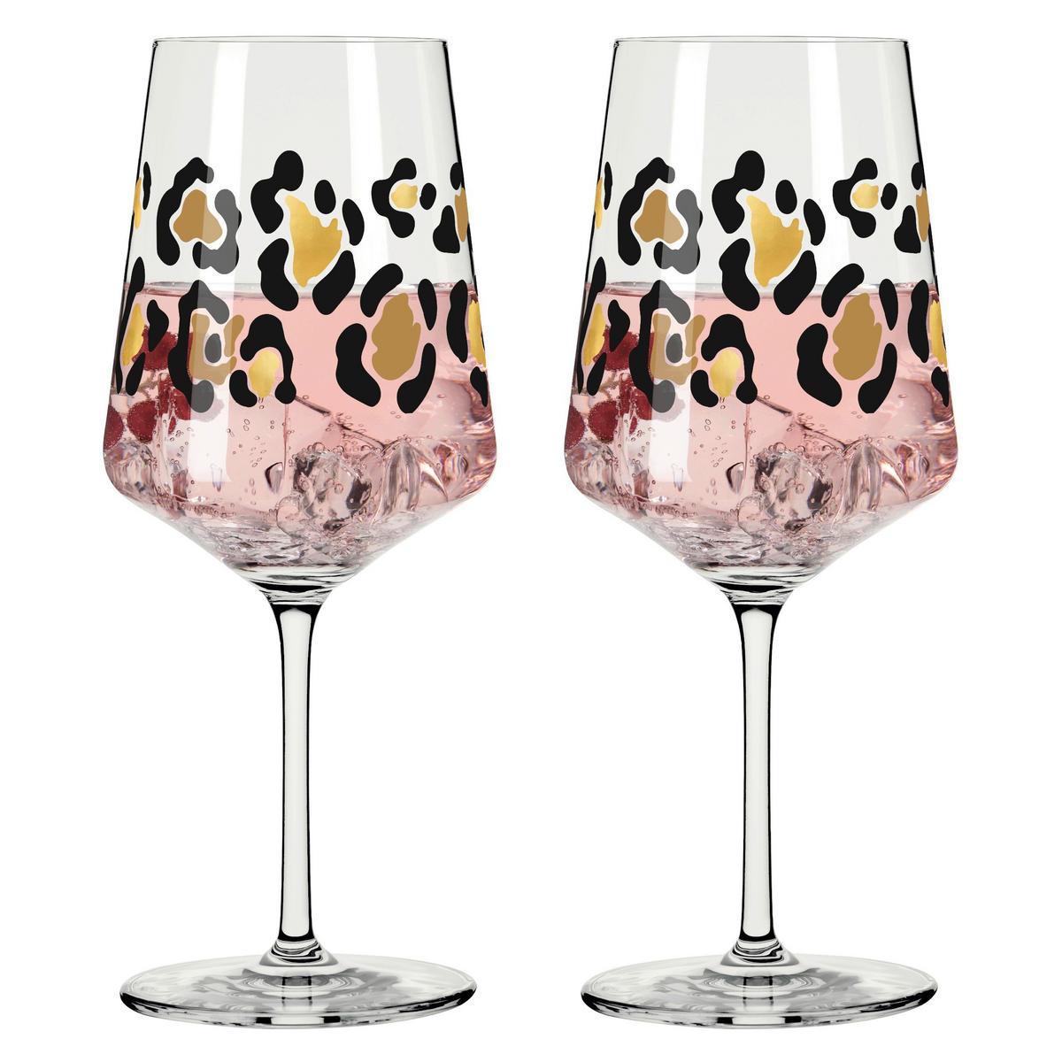 GLÄSERSET Cocktail  2-teilig  - Transparent/Goldfarben, Design, Glas - Ritzenhoff