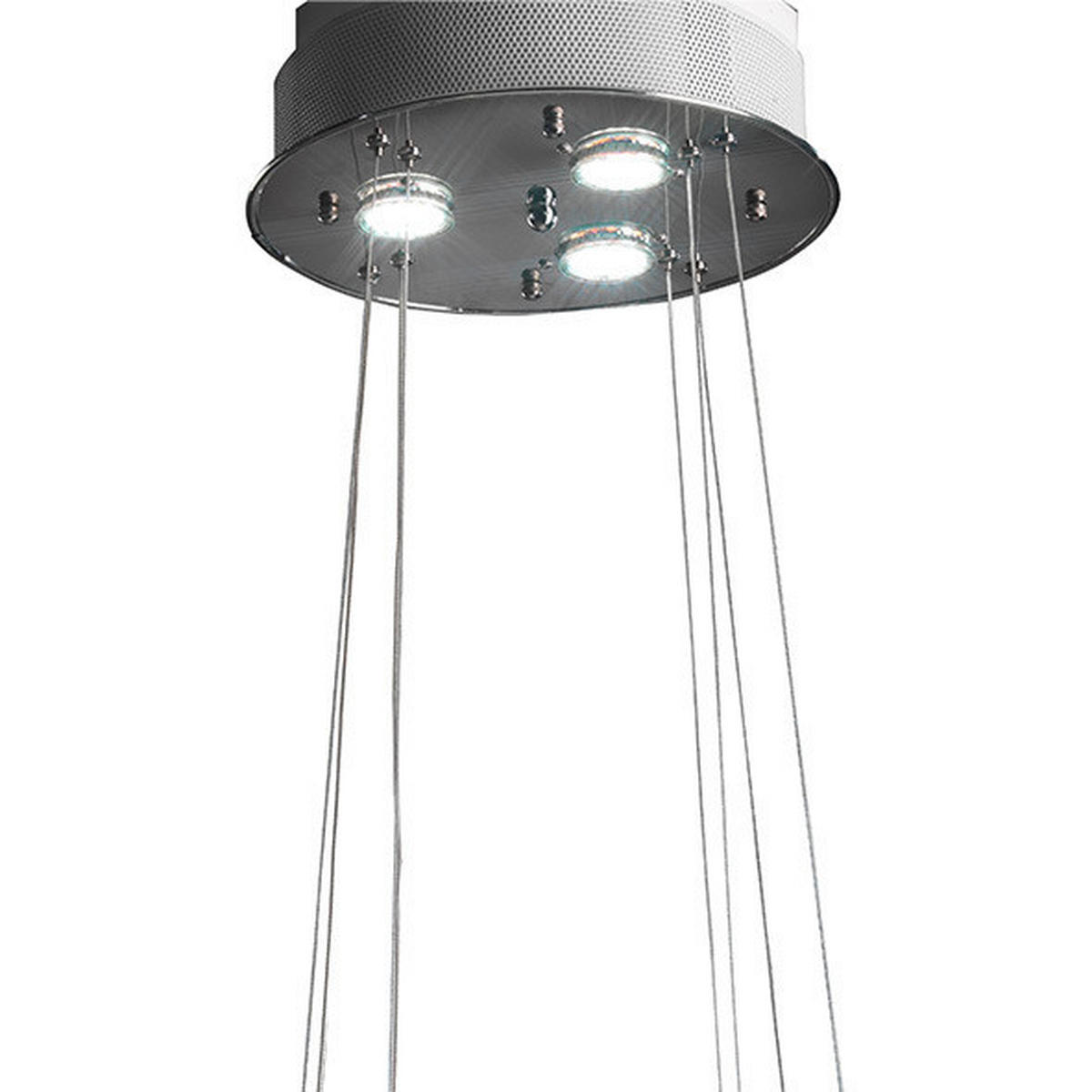 LED-HÄNGELEUCHTE 45/120 cm   - Chromfarben, Design, Metall (45/120cm)