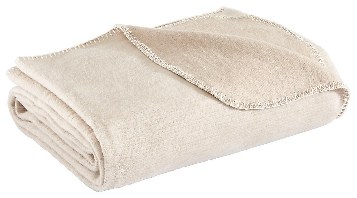 PLAID LEELA 140/200 cm  - Naturfarben, Basics, Textil (140/200cm) - Bio:Vio