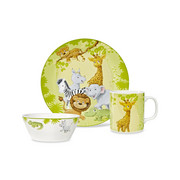KINDERGESCHIRRSET Porzellan 3-teilig - Multicolor, Basics - MY BABY LOU