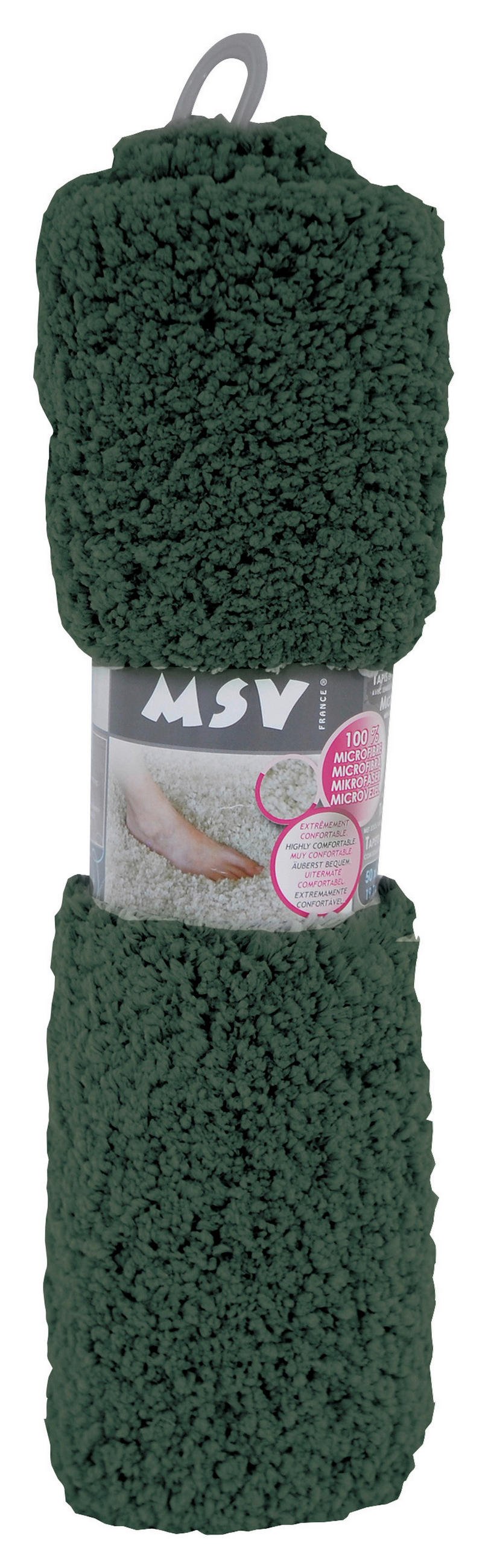 BADTEPPICH Dunkelgrün 50/70 cm  - Dunkelgrün, KONVENTIONELL (50/70cm) - Spirella