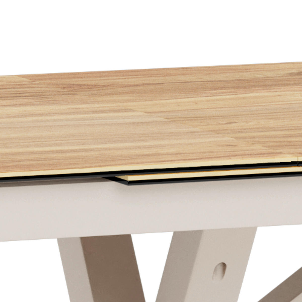 ESSTISCH in Metall, Glas, Keramik 210/90/76 cm  - Eichefarben/Grau, MODERN, Glas/Keramik (210/90/76cm) - MID.YOU