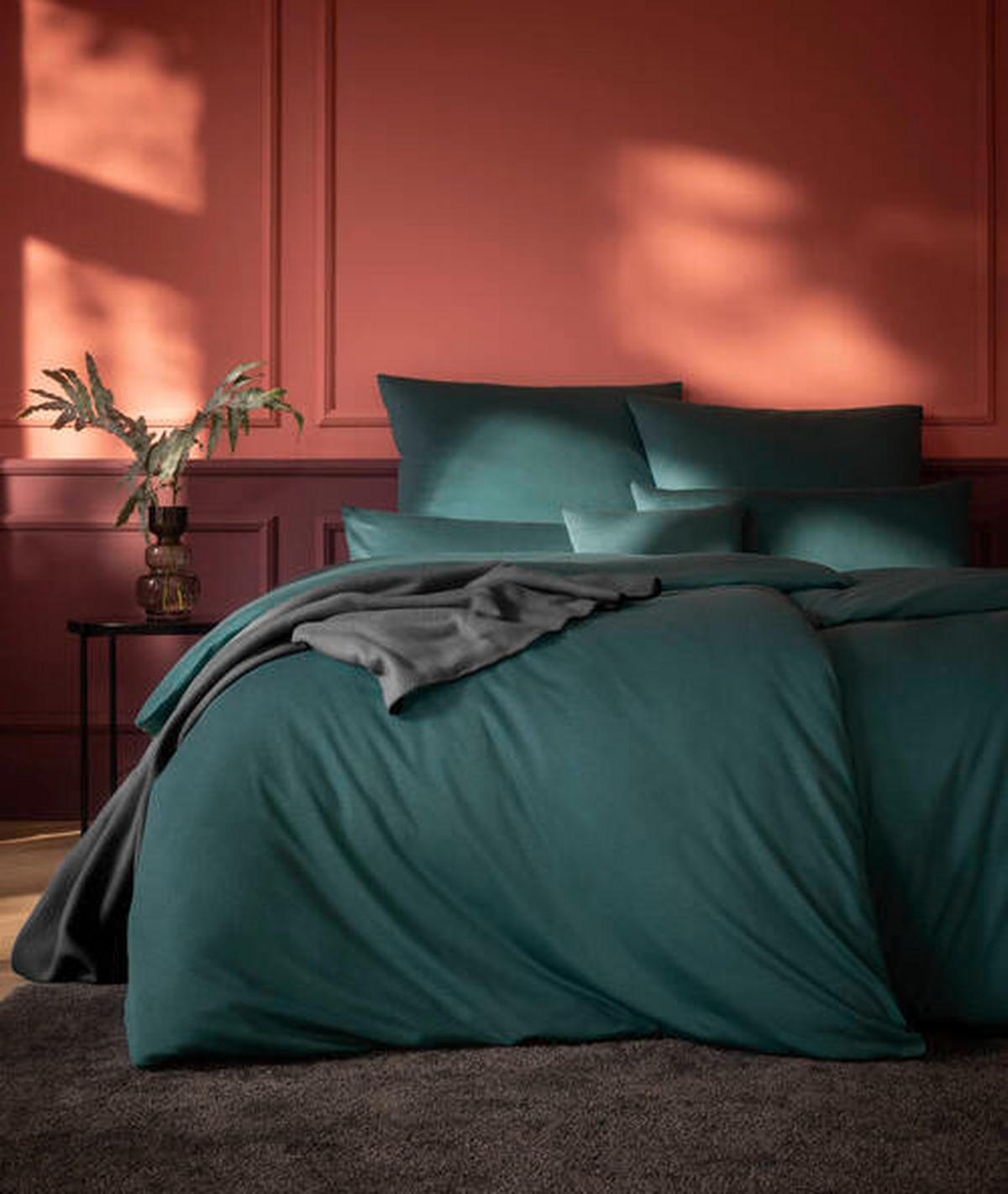 BETTWÄSCHE Atelier Interlock-Jersey 135/200 cm  - Petrol, Design, Textil (135/200cm) - Estella