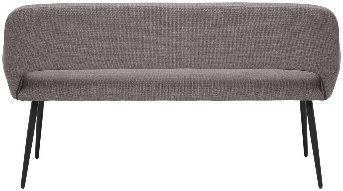 LAVICA, topoľ, sivá, hnedá - hnedá/čierna, Lifestyle, kov/drevo (150/83/63cm) - MID.YOU